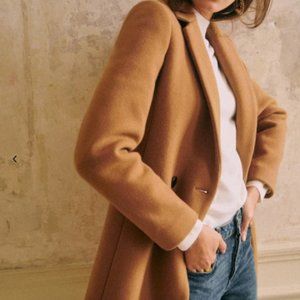Sezane Johnson Coat in Camel Size 2